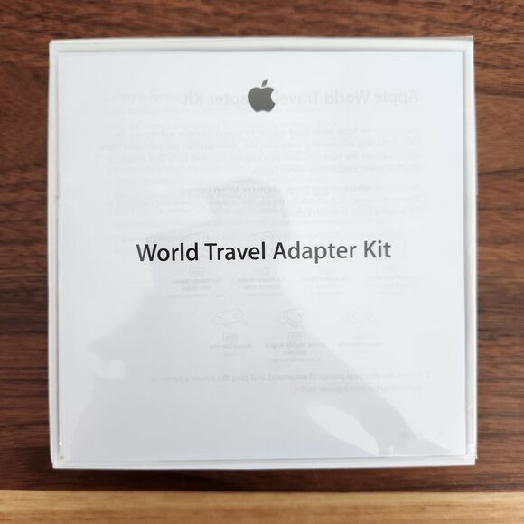 Apple Phone World Travel Adapter Kit White New In Open Box - Picture 3 of 4